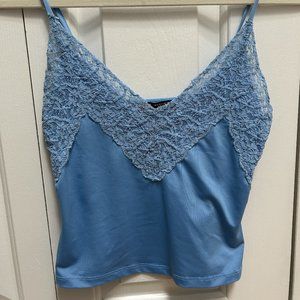 Zara Blue Lace Tank